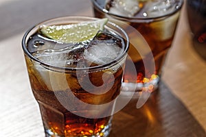 Rum, Cola, Cuba Libre, alcohol, ice, rum, glass, cocktail, refreshment, lime, cuba