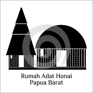 Rumah adat honai papua barat photo