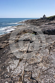 Rumbling Kern rock formations Northumberland vert photo