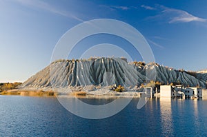 Rummu quarry autumn scene, Estonia