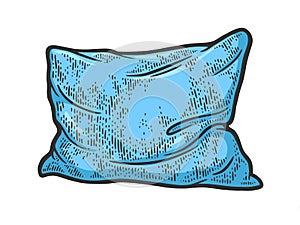rumpled pillow cushion color sketch raster