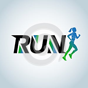 Run club logo template,t-shirt design. Sport logotype template, sports club, running club and fitness logo design template.