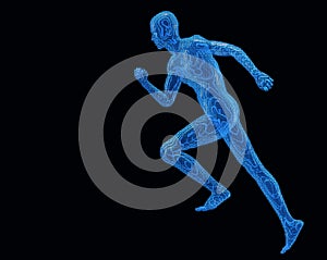 Run digital man