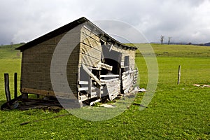 Run down farm building