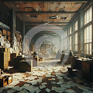 run down office administrators