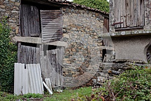 Run down Storage Shed in a Small Town in Galicia