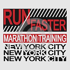 Run faster. Vector image on a sports theme, running theme.