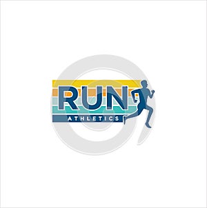 Run Logo Design vector Stock symbol . Running logo sport concept . running marathon Logo Design Template .