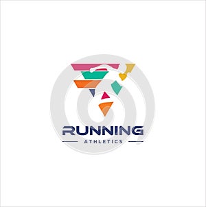 Run Logo Design vector Stock symbol . Running logo sport concept . running marathon Logo Design Template .