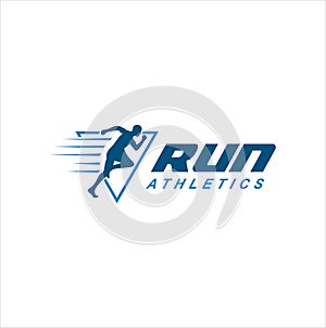 Run Logo Design vector Stock symbol . Running logo sport concept . running marathon Logo Design Template .