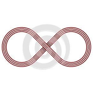 Run track in the shape of infinity