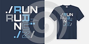 Run wild t-shirt and apparel design. Vector print, typography, p