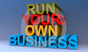 Run your own business on blue