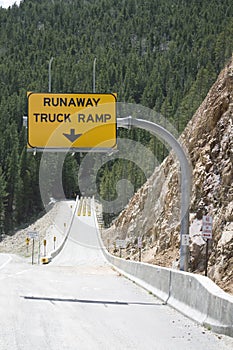 Runaway Truck Ramp sign