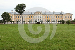 Rundale Palace designed by Bartolomeo Rastrelli near Pilsrundale, Latvia.