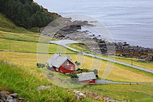Runde island landscape, Norway