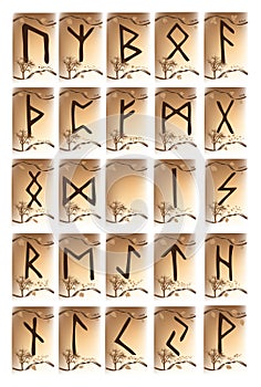 Rune set of characters