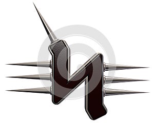 Rune with spikes