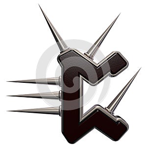 Rune with spikes