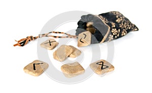 Runes and bag