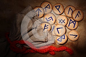 Runes close-up