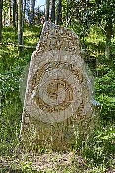 Runestone from 11th century  outside Stockholm