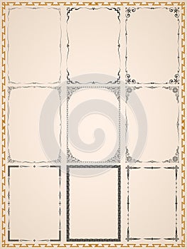 Runic vintage frames.