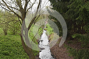 A runnel or small stream