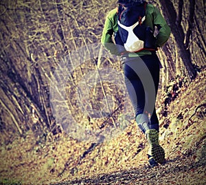 runner during the cross-country race