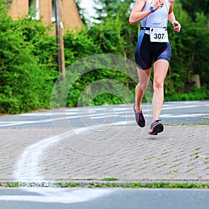 Runner at a foot race