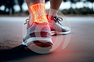 Runner hurts ankle from running