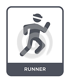 runner icon in trendy design style. runner icon isolated on white background. runner vector icon simple and modern flat symbol for