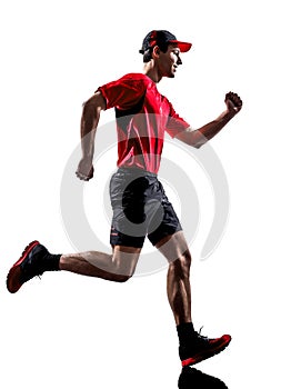 Runner jogger running jogging silhouette