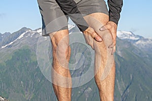 Runner with knee pain