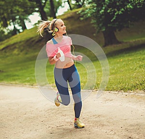 Runner running outdoors