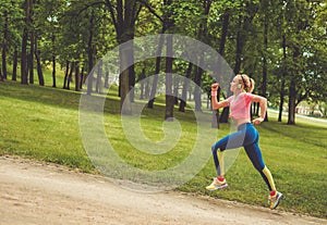 Runner running outdoors