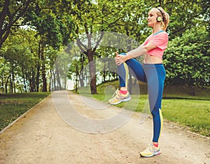 Runner running outdoors