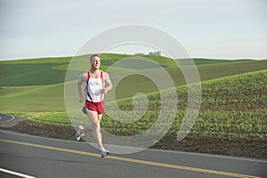 Runner on Rural Road