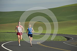 Runner on Rural Road