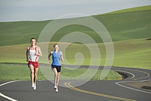 Runner on Rural Road