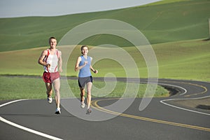 Runner on Rural Road