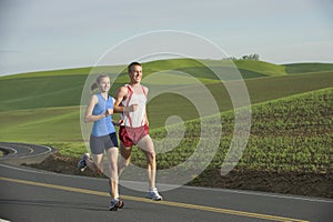 Runner on Rural Road