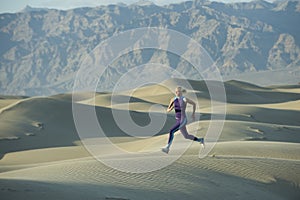 Runner on Sand Dunes