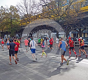 Runners at Berlin Marathon