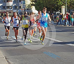 Runners at Berlin Marathon 2013