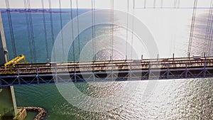 Runners of the New York City Marathon Crossing Verrazano Bridge 4k