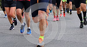 runners with shorts during the race