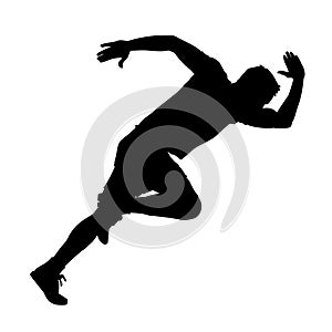 Runners silhouette vector art