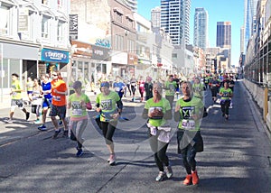 Runners in Toronto