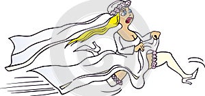 Running bride